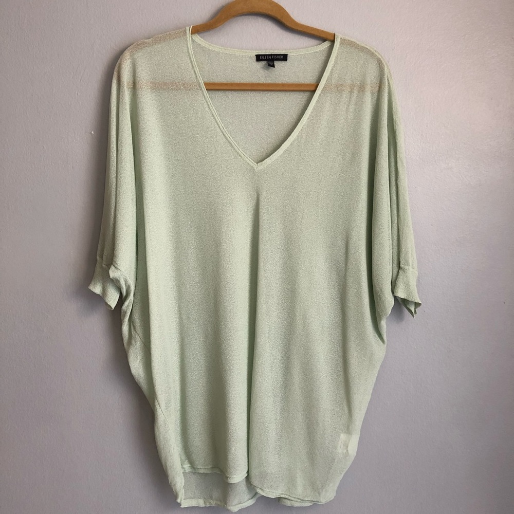 EILEEN FISHER seagreen dolman sweater  SMall